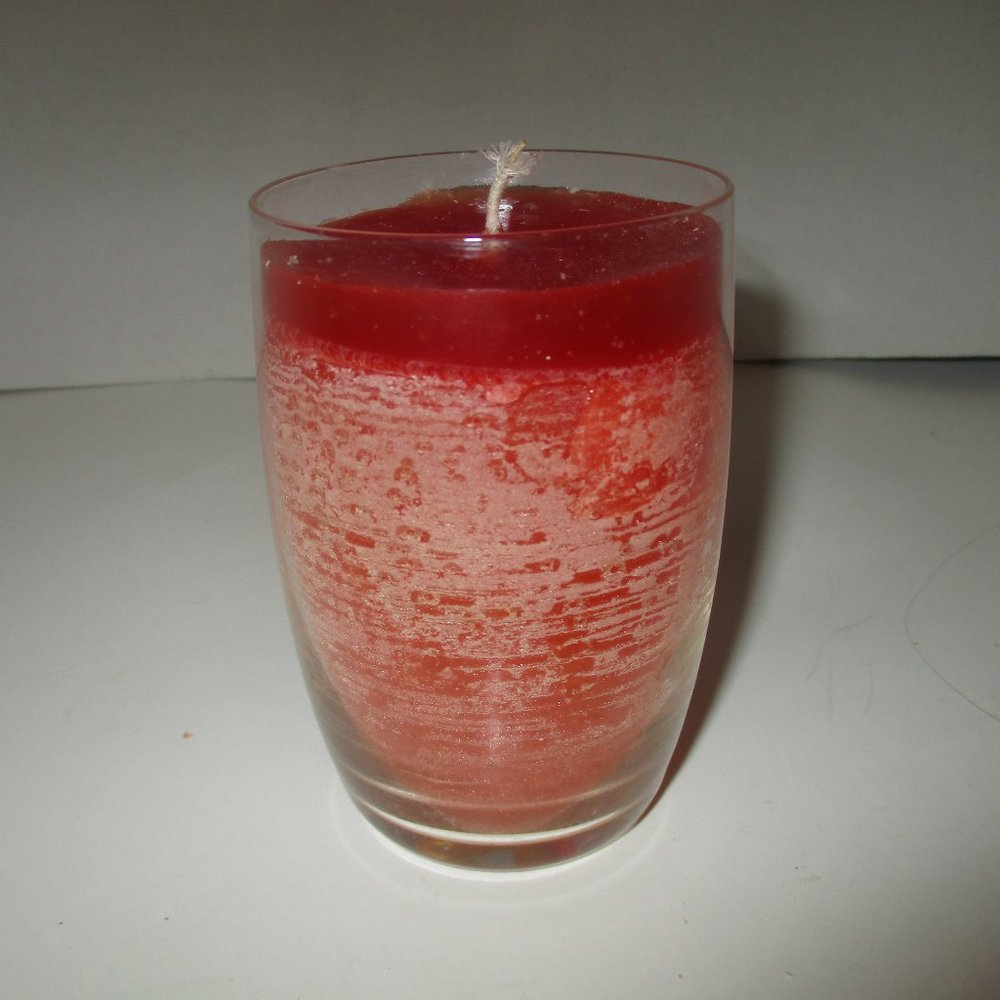 Candle Decor Cranberry/pumpkin 10.61oz 4" high